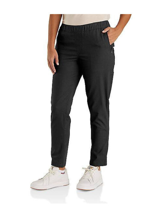 Force Trousers Elastic in Relaxed Fit Black