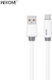 WK USB 2.0 Kabel USB Typ-C männlich - USB-A 66W PD Weiß 1m