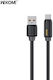 WK USB 2.0 Cable USB-C male - USB-A 66W PD Μαύρο 1m 250835