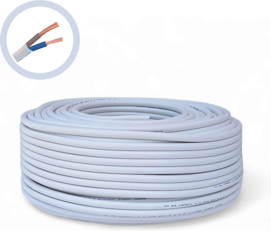 Cablu electric alb premium 2x1.5 Myym Cca H05vv-f tensiune 300/500v Cobi Smart