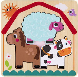 Lemnos Puzzle pentru Copii cu Îmbinări Farm pentru 1+ Ani 7buc Eli Neli Lemnos Puzzle pentru Copii cu Îmbinări Farm pentru 1+ Ani 7buc Eli Neli