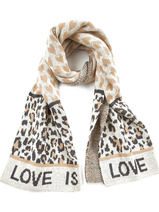 Verde Women's Wool Scarf Beige