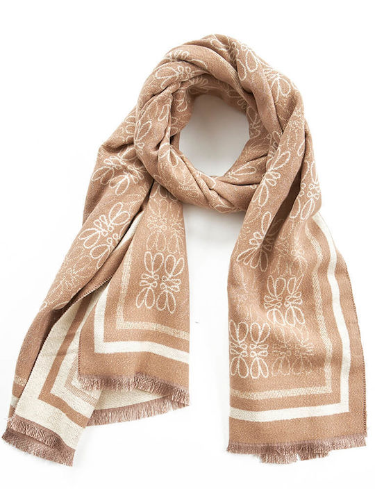 Verde Women's Wool Scarf Beige