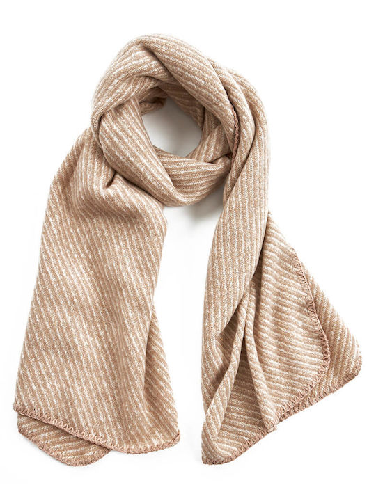 Verde Women's Wool Scarf Beige