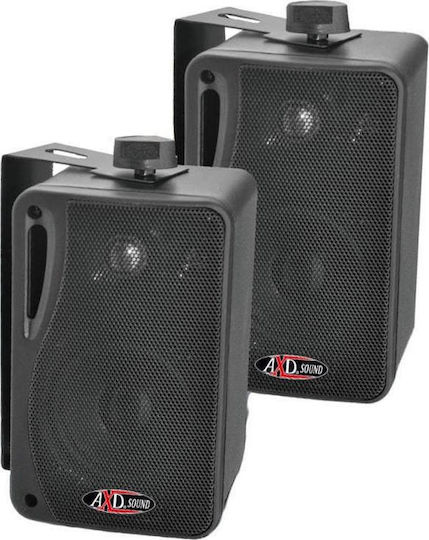 AXD Sound Παθητικά Επιτοίχια Ηχεία 120W (Ζεύγος) Μαύρα