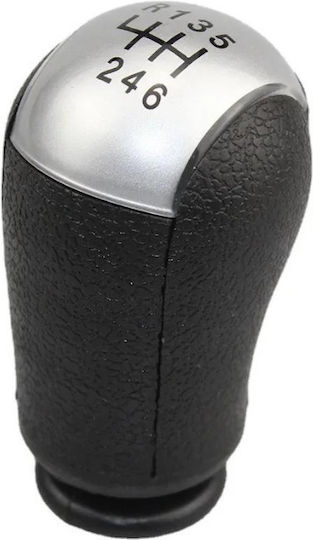 Leather Luxe 6-Speed Knob Silver Ford Fiesta Mk5 Mondeo Mk2 C Max Mk1 Transit Connect Mk1 Zgear-ford-08