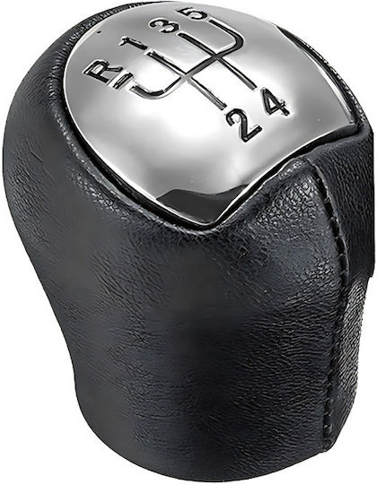 Leather Luxe Black Leather 5-Speed Gear Knob Renault 1990 > 2007