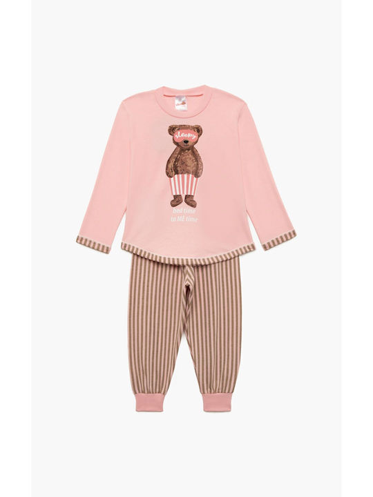 Minerva Детска пижама Зимна Pink Bed Time