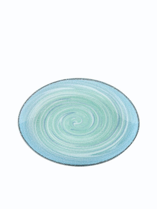 Rak Porcelain Platou de Servire Oval din Porțelan Albastru 1buc