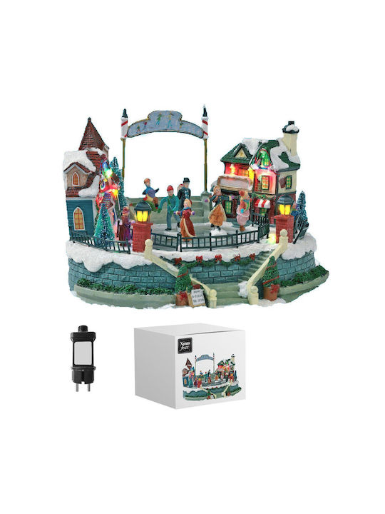 XMASfest Christmas Decorative Village with Battery 26.5x25x18.5cm.