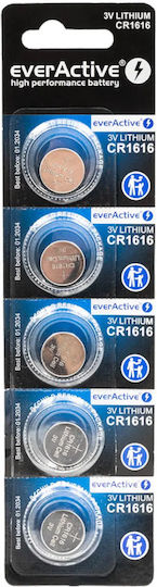 EverActive Батерии Литий За часовници CR1616 3V 5бр
