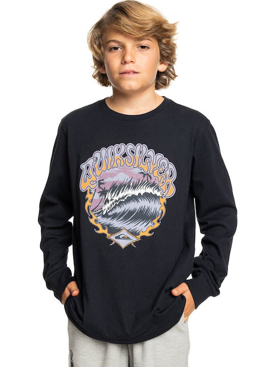 Quiksilver Παιδική Μπλούζα Μακρυμάνικη Black