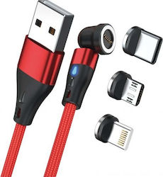 RealPower USB към Lightning / Type-C / micro USB Кабел 2м RealPower USB към Lightning / Type-C / micro USB Кабел 2м
