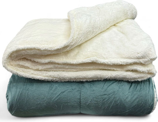Olia Home Κουβερτοπάπλωμα Υπέρδιπλο 220x240εκ. Πράσινο