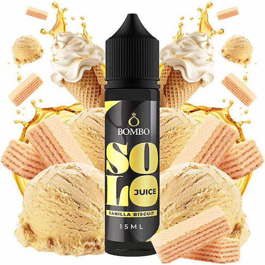 Bombo Shot de aromă Solo Juice 15ml/60ml 1buc Vanilla, Biscuit & Cream