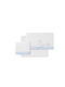 Interbaby Baby Sheets Set Crib Flannel White, Blue White 103x145cm