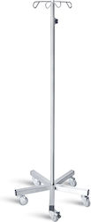 Mobiler Infusionsständer D-68 Schwerlast 4 Haken Höhenverstellbar 150-280cm Traglast 30kg Edelstahl