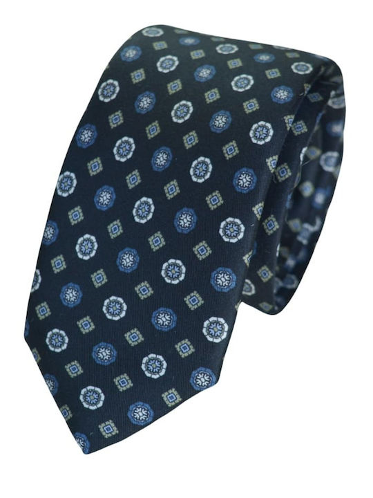 Boss Men's Tie Silk Printed in Blue Color
