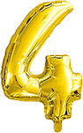 Balloon Foil Number 4 Gold Birthday