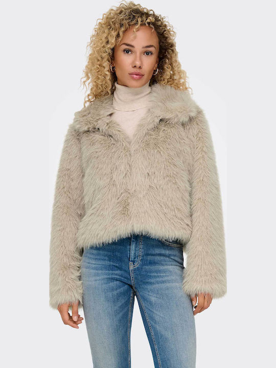 Only Women's Short Fur Pumice Stone