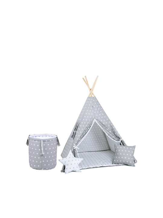 Eli Neli Kids Indian Teepee Play Tent Σετ Μαξιλάρια Gray
