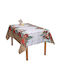 Viopros Christmas Tablecloth Fabric Multicolour L140xW180cm.