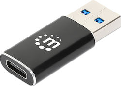 Manhattan 153980 USB-A Männlich zu USB-C Weiblich Manhattan 153980 USB-A Männlich zu USB-C Weiblich