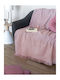 Palamaiki Ada Sofa Throw 2 Seater Chenille 180x250cm Pink