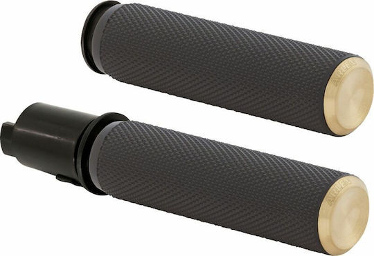 Ръкохватка за кормило Arlen Ness 25.4mm с накатка за електронен газ 500-052 месинг