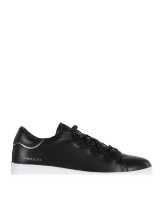 Damen Flatforms Sneakers Schwarz