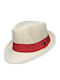 Kids' Hat Fedora Fabric Beige