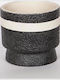 Planter Concrete Black 14x14x13cm.