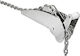 Doppelrolle Wal Inox L695xB90mm