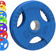 Olympic Tri-grip Rubber Weight Plates Colour Pairs Sets 2.5 Kg