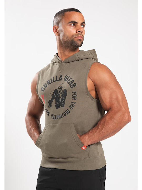 Cardigan With Hood Army Green