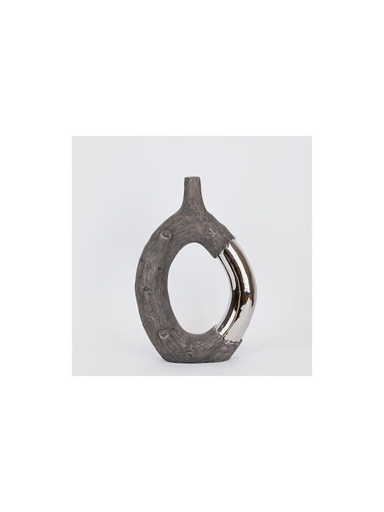 Decorative Vase Brown 26.5x9.5x39.5cm