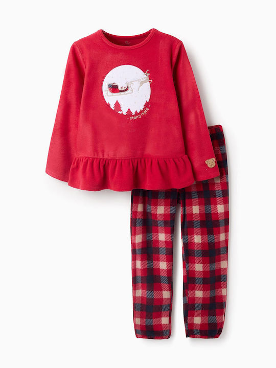 Zippy Kids Pyjamas Winter Fleece Red