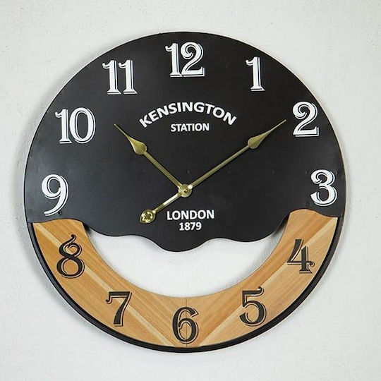 Wanduhr Hölzernes Weiß Ø60cm