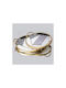 Metallic Round Decorative Tray 35x35x6cm 2pcs