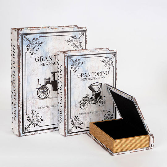 Set Cutii Decorative Lemnoase 3buc