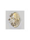 Geometric Wall Decor Gold Metallic Element 99.1x8.9x78.7cm