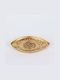Polyresin Decorative Platter Gold 16x9.8x1.3cm