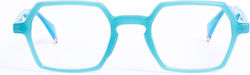 Valeur Lunettes Acetate Prescription Eyeglass Frame Blue