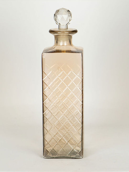 Glass Decanter with Stopper Orange