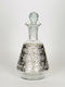 Glass Decanter with Stopper Silver