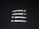 Set ornamente decorative cromate mânere uși compatibile Opel Vivaro C 2019 încoace Opel Corsa F 2019 încoace Combo E 2018 încoace Crossland X 2017 încoace Grandland X 2017 încoace