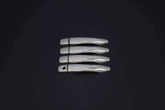 Set Ornamental Cromat Mânere Uși Compatibil Nissan Qashqai 2014-2021 Doar Vehicule Fără Ikey