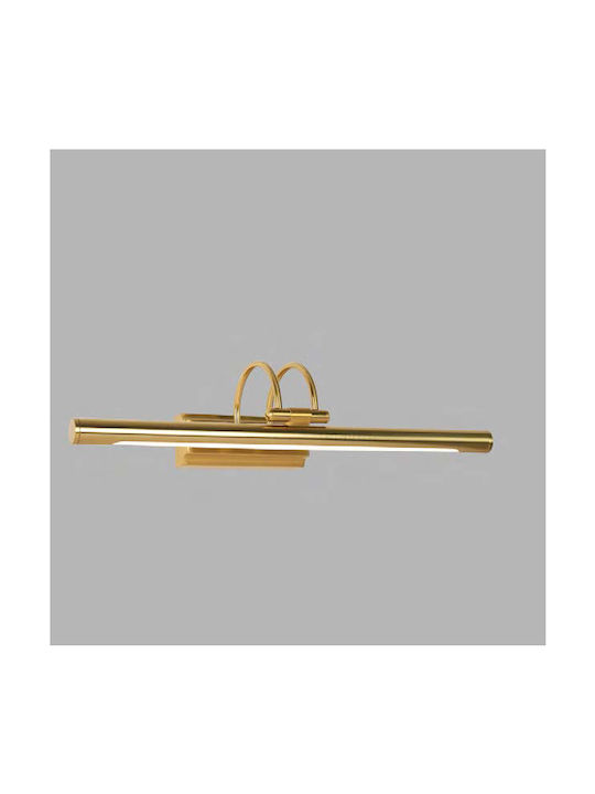 Luma Modern Lamp Wall with Integrated LED and Warm White Light Gold 61cm