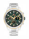 Tommy Hilfiger Lars Ανδρικό Ρολόι 46mm Χρονογράφος Μπαταρίας με Ασημί Μεταλλικό Μπρασελέ