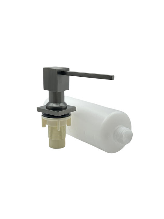 Naron Εντοιχιζόμενο Dispenser Κουζίνας Μεταλλικό Γκρι 350ml
